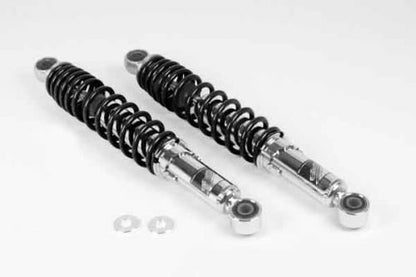 Rear Shock Absorber Chrome Plated/Black 330mm, Set of 2, Super Cub 110