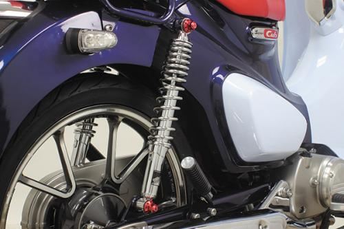 リアショックアブソーバー クロムメッキ 345mm 2本セット スーパーカブC125