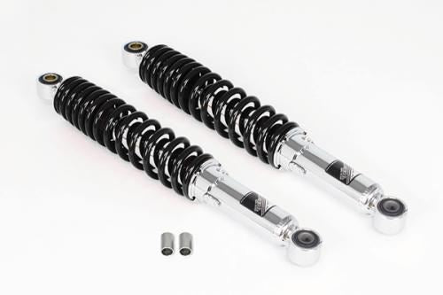 リアショックアブソーバー クロムメッキ/ブラック 345mm 2本セット スーパーカブC125
