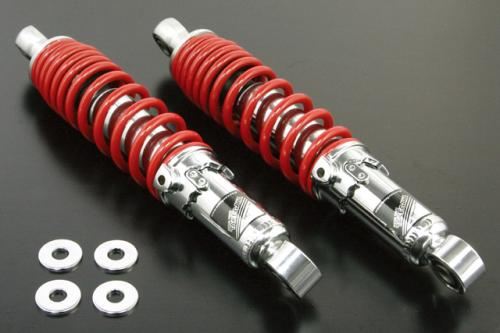 Rear Shock Absorbers Chrome Plated/Red 280mm Set of 2 for Monkey, Monkey Baja, Gorilla