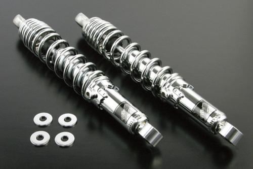 リアショックアブソーバー クロムメッキ 330mm 2本セット モンキー125