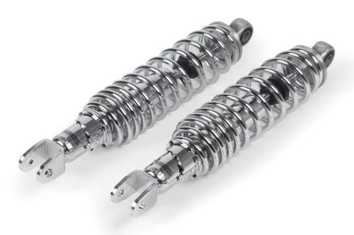 Lowered Rear Shock Absorbers, Chrome Plated