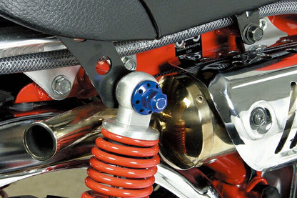 リヤクッションマウントナット(8ホールタイプ/ブルー) モンキー,カブ