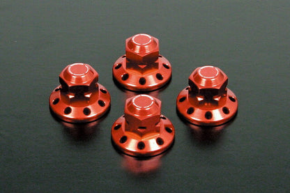 リヤクッションマウントナット(8ホールタイプ/レッド) モンキー,カブ