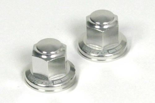 Rear Cushion Mount Nuts Plain Silver Set of 2 for DAX125, Monkey125, CT125