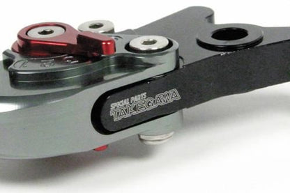 Aluminum Billet Folding Brake Lever Gunmetal Ninja 250/R