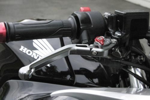 アルミビレットブレーキレバー 可倒式 ガンメタル グロム モンキー125 ダックス125 CT125 PCX