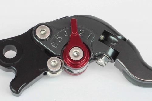 アルミビレットブレーキレバー168 可倒式 ガンメタル グロム モンキー125 ダックス125 CT125