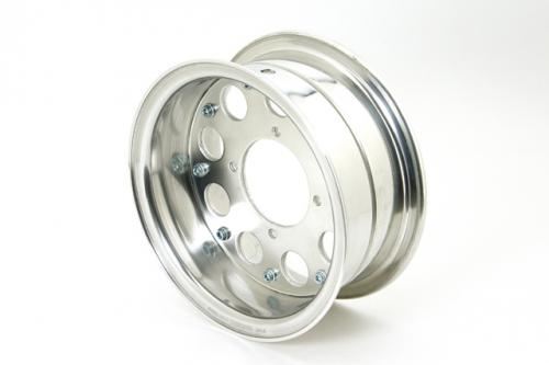 8-inch aluminum wheel, tube type, chemical polished, 3.5J, 1 wheel, Monkey, Monkey Baja, Gorilla