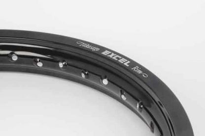 EXCEL社製17インチアルミワイドホイールリムキット 前後1.85 ブラック クロスカブ/110 スーパーカブ110