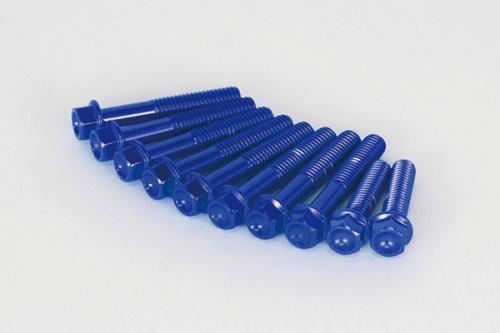 L. Crankcase Cover Altech Bolt Blue