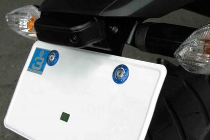 License Plate Retainer Blue Universal