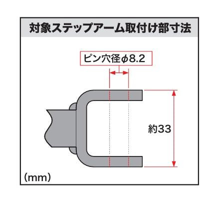 ステンレスステップジョイント 2本セット モンキー ゴリラ CB125R GSX-R125 CRF110F