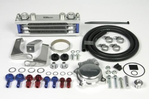Oil Cooler Kit Compact Cool Kit (3 Fin 4 Liter/Rubber Hose)