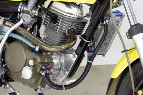コンパクトクールAWキット 4フィン/ラバーホース エイプ50/100 XR50/100モタード