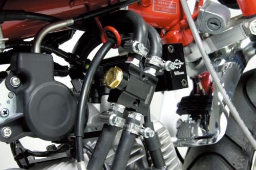 インラインサーモユニットキット ラバーホース用 ブラック 汎用