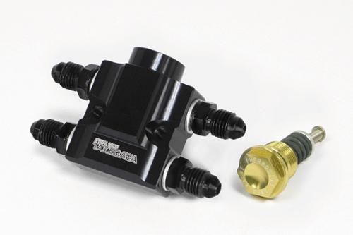 Inline Thermo Unit Kit for #4 Braided Hose, Black, Universal