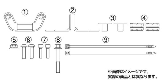 オイルクーラーブラケット スーパーヘッド4Valve+R専用 グロム モンキー125