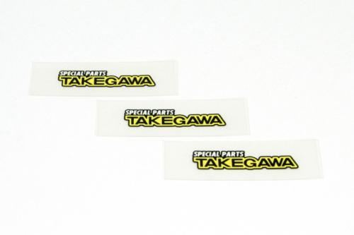 SPECIAL PARTS TAKEGAWAステッカー 黒/黄/白 XSサイズ W40×H10mm 3枚入