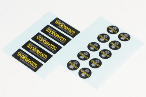 TAKEGAWA Sticker Kit (Small) 10 Round, 5 Square, 2 Types Set
