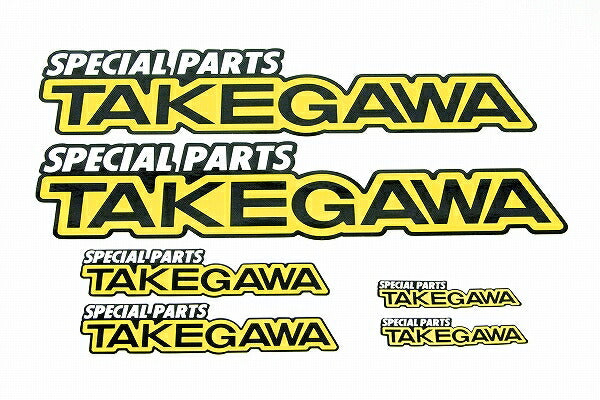 TAKEGAWA ステッカーセット TAKEGAWA (S)x2(M)x2(L)x2