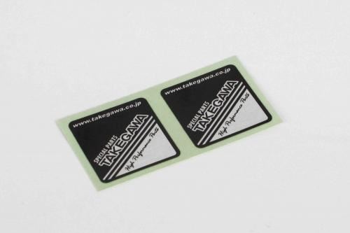 TAKEGAWAステッカー リアショック用 2枚入り 補修部品