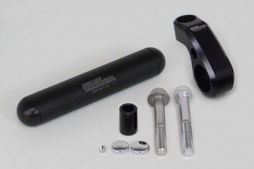 Multi-stay bracket kit, black, universal (for M8 handlebar clamp bolts)