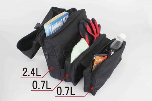 2-Way Multi-Purpose Bag, Black, 220(H)×270(W)×100(D)mm, Universal