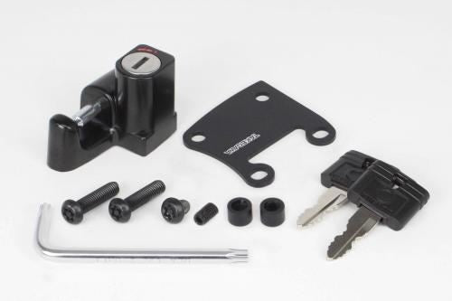 Helmet holder set, tamper-proof bolts included, black, for Rebel 250/500/1100