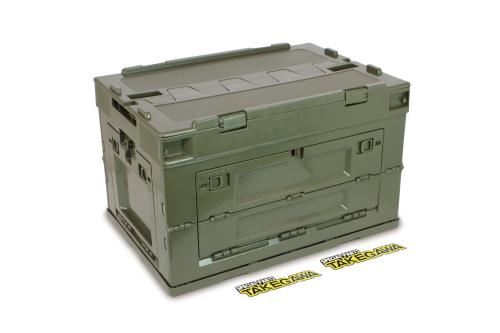 折り畳みコンテナ50L オリーブドラブ 525×365×340mm 汎用