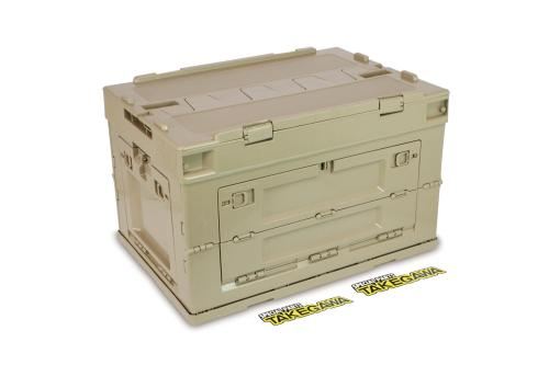 折り畳みコンテナ50L タン 525×365×340mm 汎用