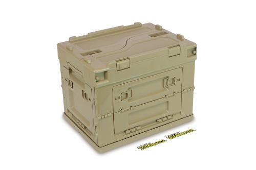 折り畳みコンテナ20L タン 357×255×284mm 汎用