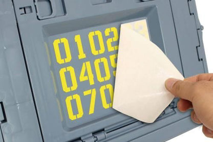 Numbering Sticker, Yellow, 1 pc.
