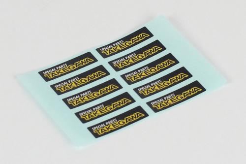 TAKEGAWAステッカーキット 8×28mm 1シート/ステッカー10枚