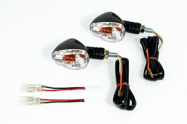 ストリームラインウインカーセット (フロント/ブラック) XR50/100モタード (SMLCD-X3)