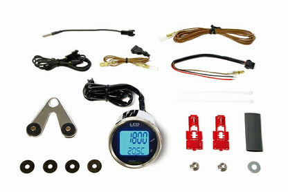 Medium LCD Alpha Tachometer & Thermometer (Ape exclusive) φ55 Medium LCD Alpha Meter (AC/DC12V)