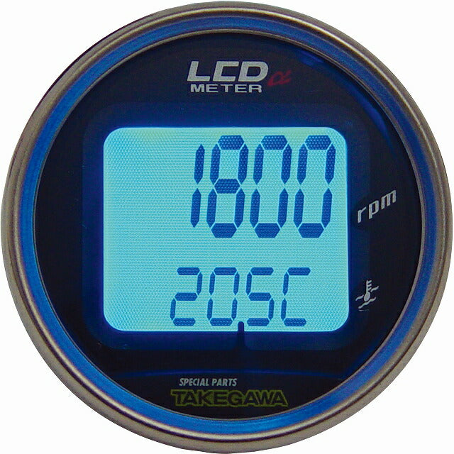Medium LCD Alpha Tachometer & Thermometer (Ape exclusive) φ55 Medium LCD Alpha Meter (AC/DC12V)