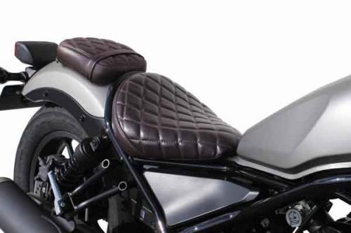 クッションシートカバー ピリオンシート用 ダイヤモンドステッチ レブル250/500