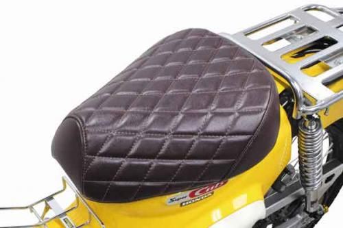 クッションシートカバー ダイヤモンドステッチ ブラウン CT125 クロスカブ50 スーパーカブ50/110