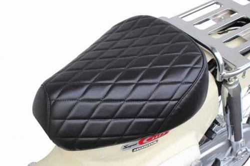 クッションシートカバー ダイヤモンドステッチ ブラック CT125 クロスカブ50 スーパーカブ50/110