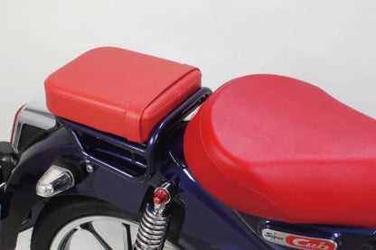 Pillion Seat, Red, 230mm (L) x 200mm (W) x 55mm (T), Universal