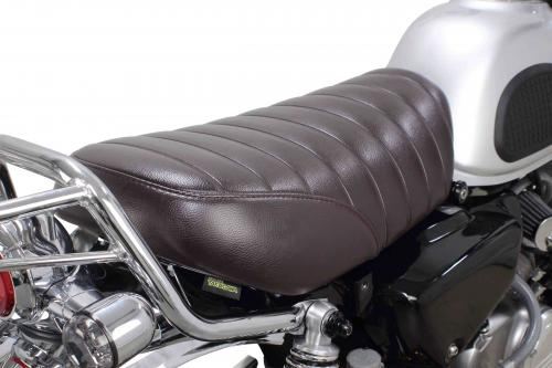 Tuck roll seat, brown, Monkey 125