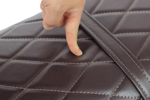 Cushion Seat Cover Diamond Stitch Brown CL250 CL500