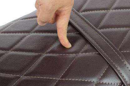 Cushion Seat Cover Diamond Stitch Brown CL250 CL500