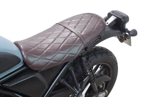 Cushion Seat Cover Diamond Stitch Brown CL250 CL500