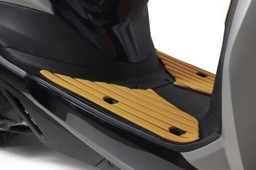 Step & Fuel Lid Pad Set, Light Brown/Black, Left and Right Set, Lead 125