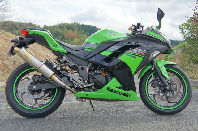 TRエキゾーストシステム スリップオン チタンサイレンサー スリップオンマフラー φ100×400mm NINJA250 ニンジャ250