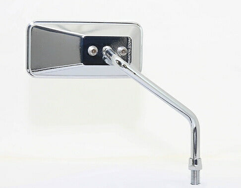 左右セット カスタムスクエア ミラー M10 10mm メッキ ブルー鏡 左右 セット