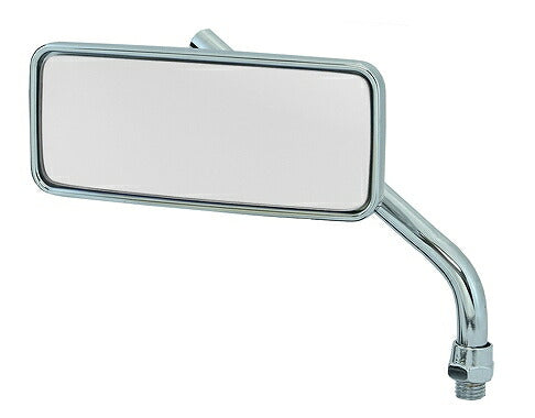 Retractable Mirror M10 10mm Standard Thread Plated Silver Mirror Left/Right Compatible