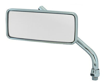 Retractable Mirror M10 10mm Standard Thread Plated Silver Mirror Left/Right Compatible